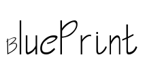 BluePrint Font Image