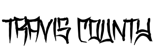 Travis County  Font Image