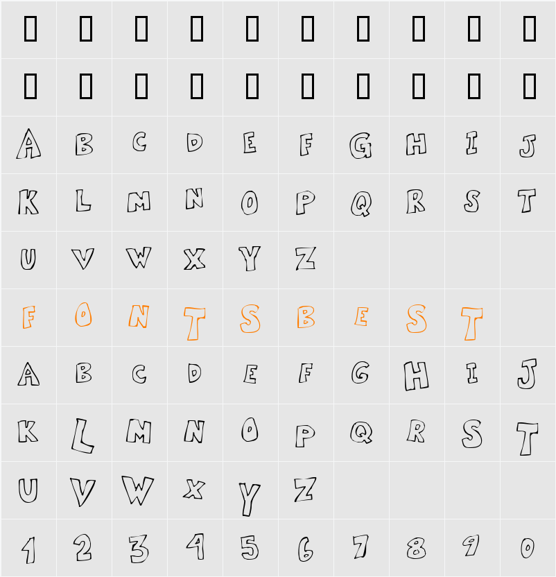 Kartoone Character Map