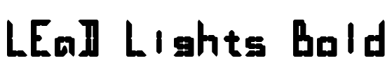 LEaD Lights Bold Font Image