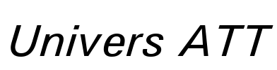 Univers ATT Font Image