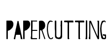 Papercutting Font Image