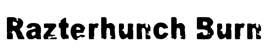Razterhunch Burn Font Image