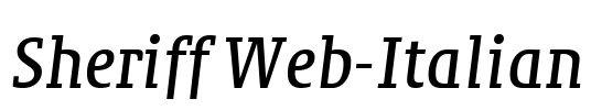 Sheriff Web-Italian Font Image