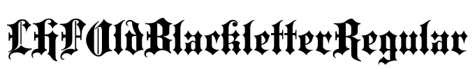 LHFOldBlackletterRegular