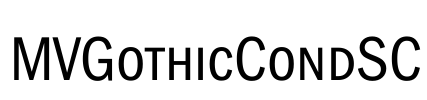 MVGothicCondSC Font Image