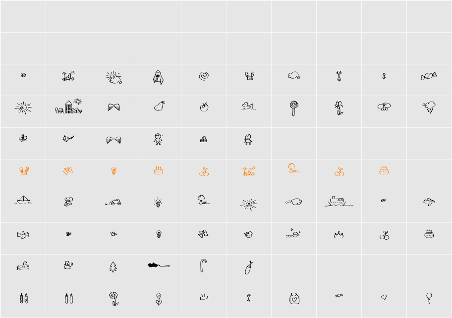 Sleep on the moon Character Map