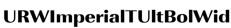 URWImperialTUltBolWid Font Image