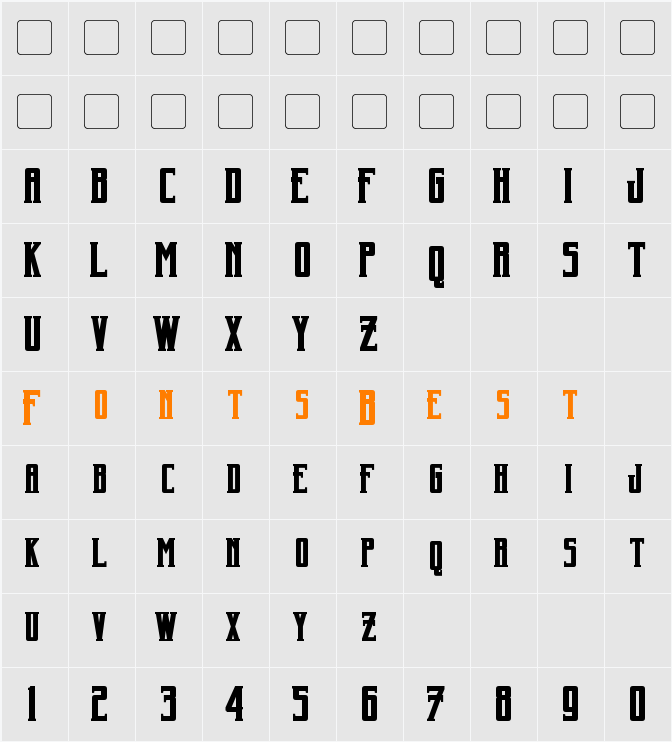 Harker Character Map