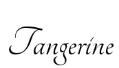 Tangerine Font Image