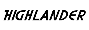 Highlander Font Image