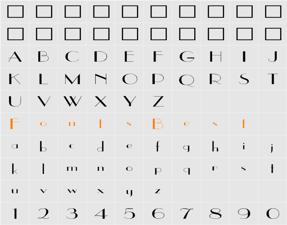 UppEa Ex Character Map