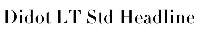 Didot LT Std Headline