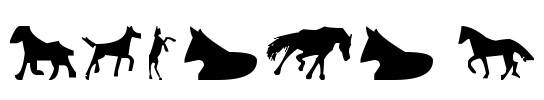 Horses 1 Font Image