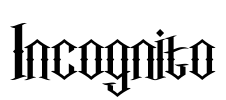 Incognito Font Image