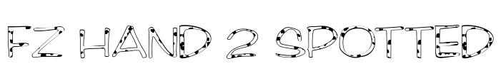 FZ HAND 2 SPOTTED Font Image