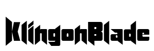 KlingonBlade Font Image