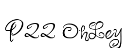 P22 OhLey Font Image