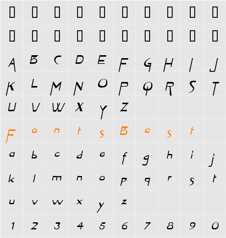 Tablet-Extended Character Map