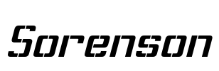 Sorenson Font Image