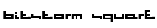 Bitstorm SQUARE Font Image