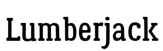 Lumberjack Font Image