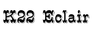 K22 Eclair Font Image