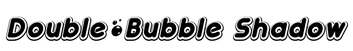 Double•Bubble Shadow Font Image
