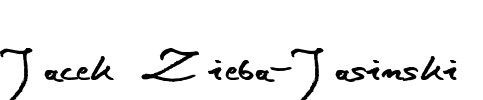 Jacek Zieba-Jasinski Font Image