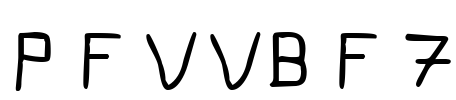 Pfvvbf7 Font Image