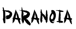 Paranoia Font Image