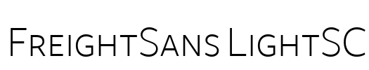FreightSans LightSC