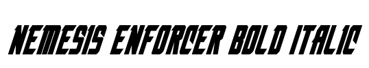 Nemesis Enforcer Bold Italic