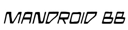 Mandroid BB Font Image