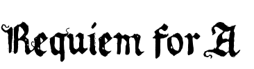 Requiem for A Font Image