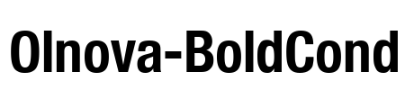 Olnova-BoldCond Font Image