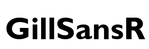 GillSansR Font Image