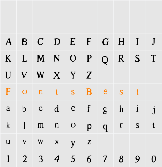 Le_Bossu Character Map