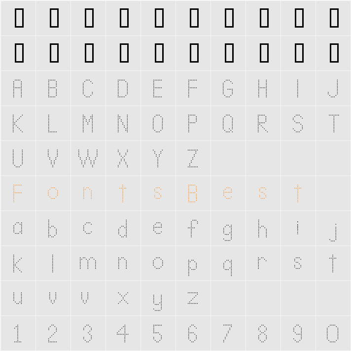 LL_Dot Character Map