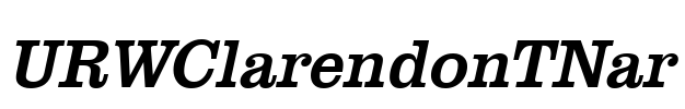 URWClarendonTNar Font Image