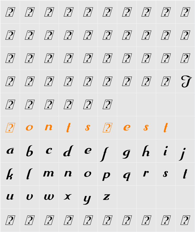 Trumpit_demo Character Map
