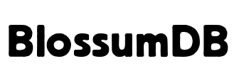 BlossumDB Font Image