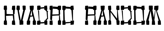 KVADRO RANDOM Font Image