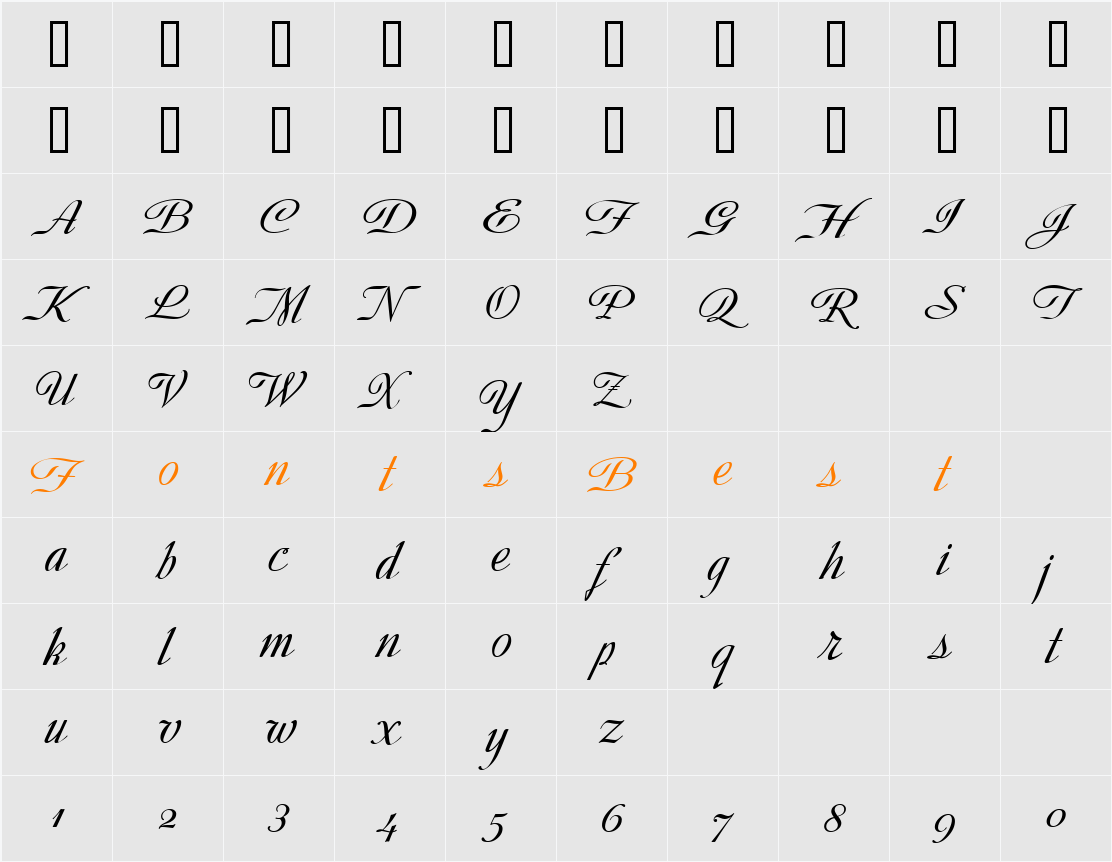 StellaAnnJF Character Map