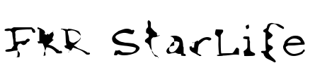 FKR StarLife Font Image