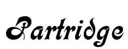 Partridge Font Image