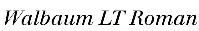 Walbaum LT Roman