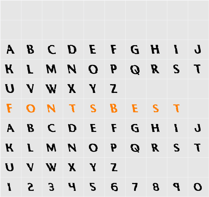 Body Swipers Leftalic Character Map