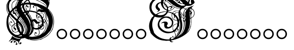 Hentzau_Initials Font Image