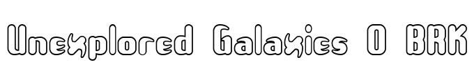 Unexplored Galaxies O BRK Font Image